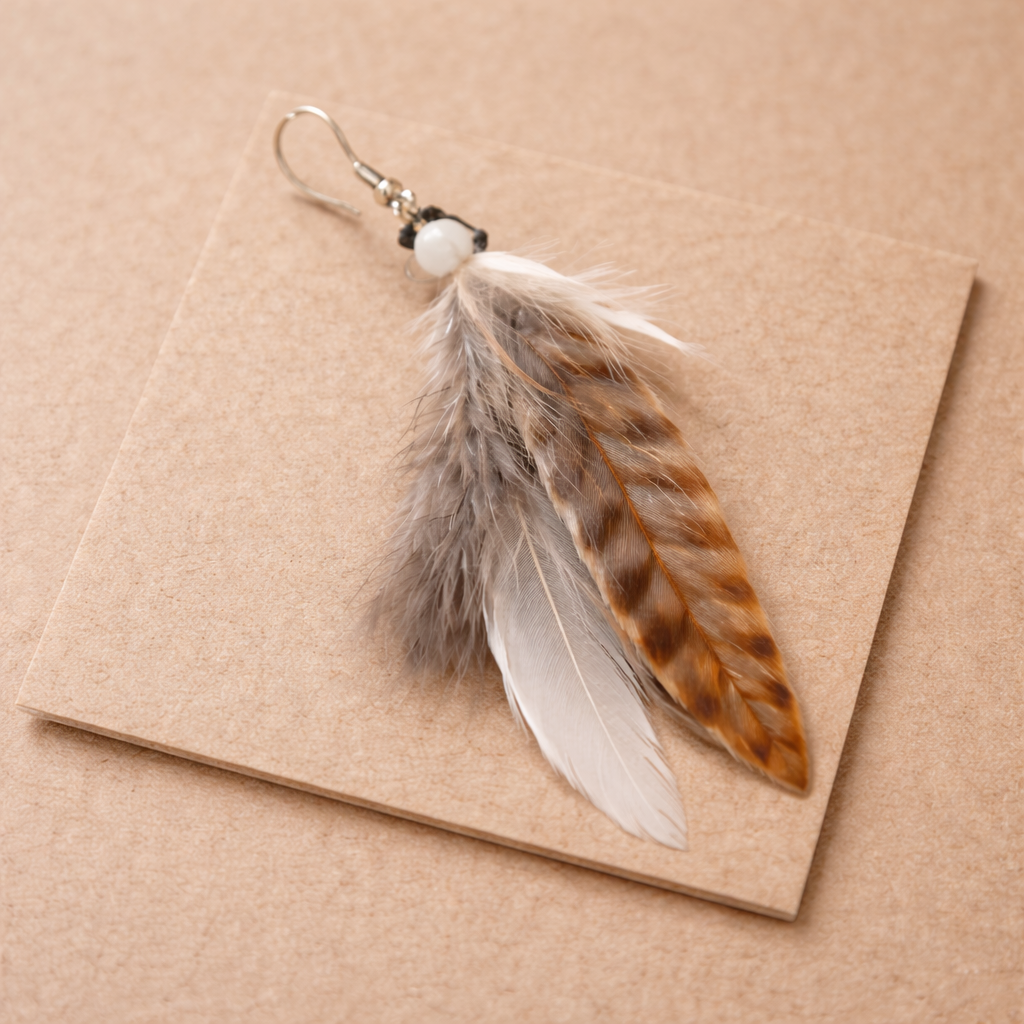 Alma Bosque – pendientes artesanales de plumas